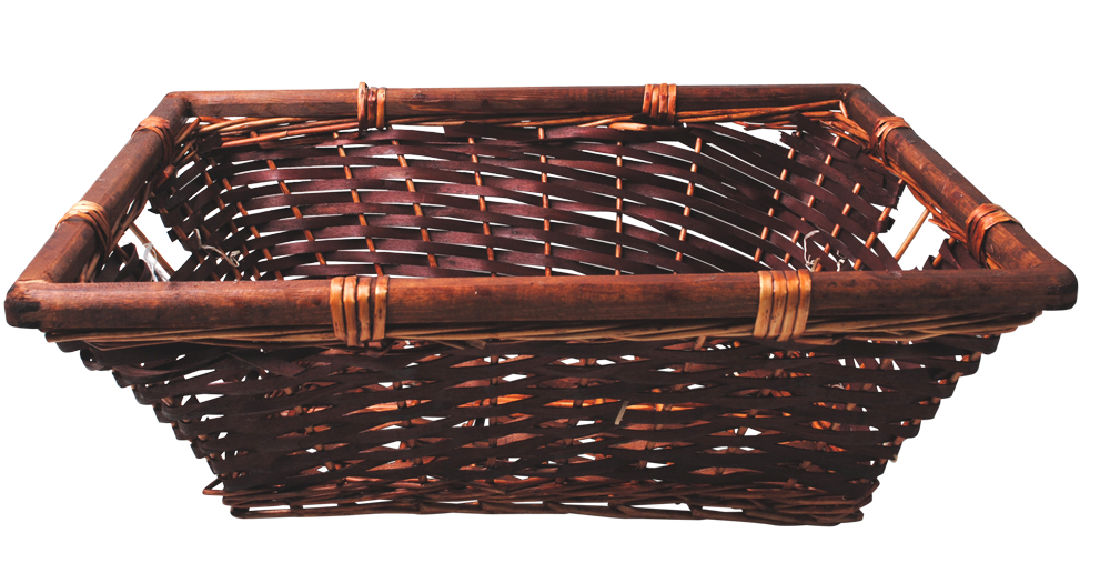 BASKET WOOD RIM 48X36CM X20(436031)(Z)